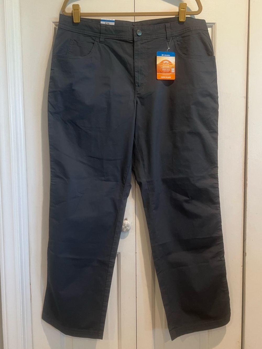 NWT🌟COLUMBIA Dark Gray, Travel, Quick-Dry, Omni Shade, UV Protection Pants